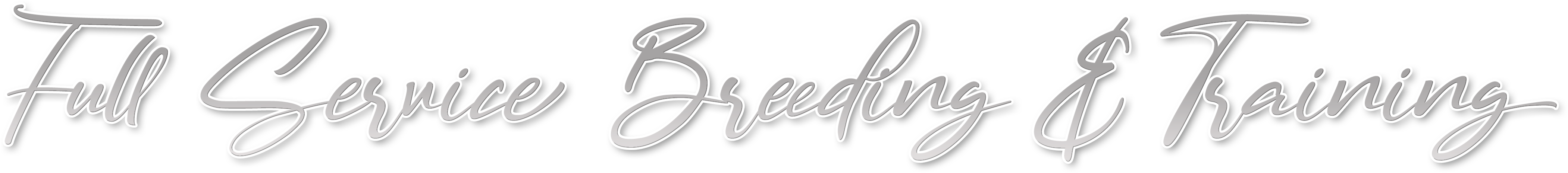 Full-Service Breeding & Training